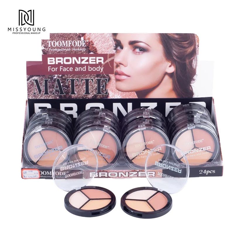 Neue Bronzer Makeup Cosmetics Concealer Cream Private Label Fine Powder Bronzer Palette