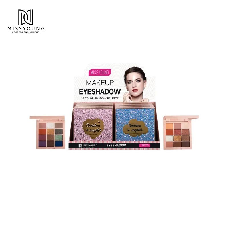 Missyoung Private Brand Rich Color Lidschatten-Palette Private Label Lidschatten-Palette mit Spiegel