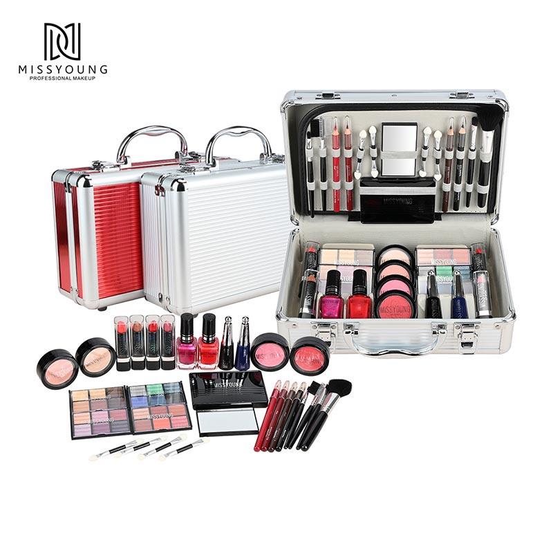 All-in-One-Make-up-Set, Lidschatten-Palette, Rouge, Lippenstift, Augenbrauenpuder, Concealer, Make-up-Sets