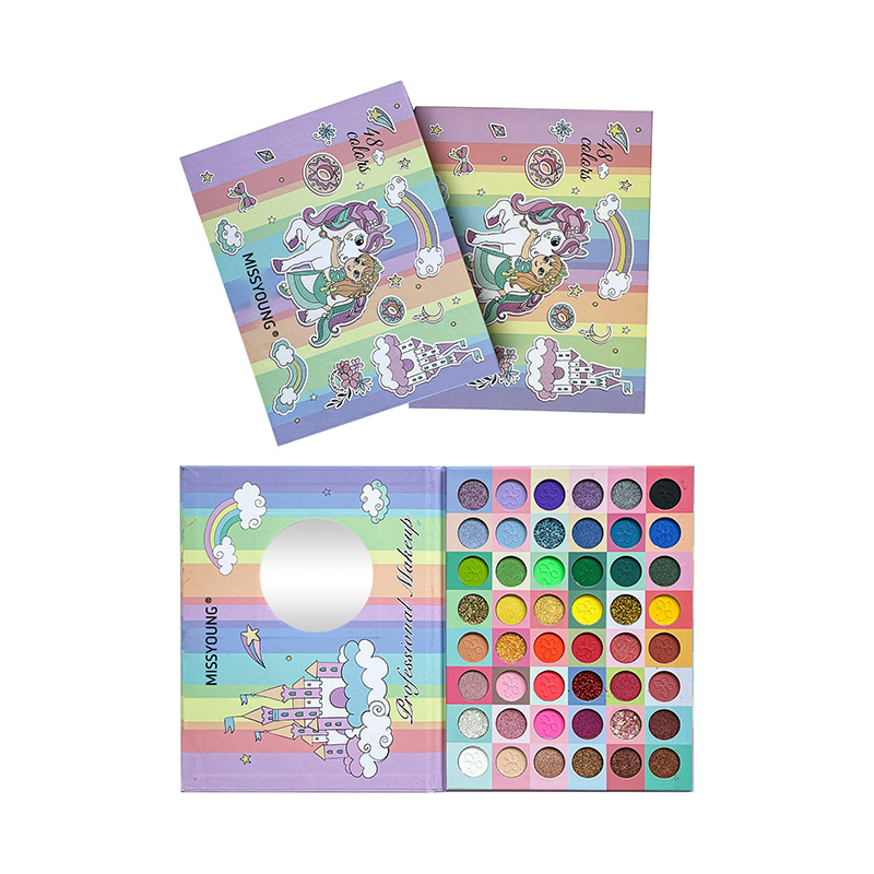 Miss Young 48 Farben Lidschattenpalette ohne Wasserzeichen auf Papier zu verkaufen PD23208