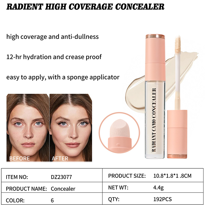 Knitterfester Anti-Mattheit Radient Concealer mit hoher Deckkraft DZ23077