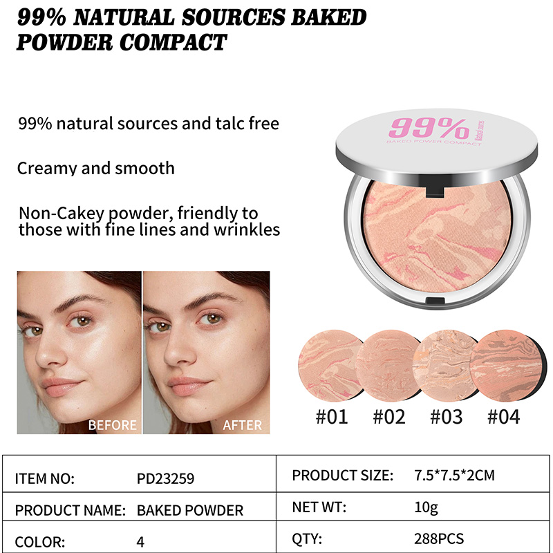 Design 99 % natürliche Quellen, Baked Smooth Powder Compact PD23259