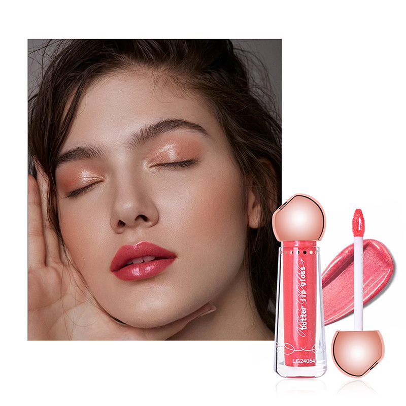 Klebriger, seidiger, feiner Textur-Perlglanz-Lipgloss LG24053