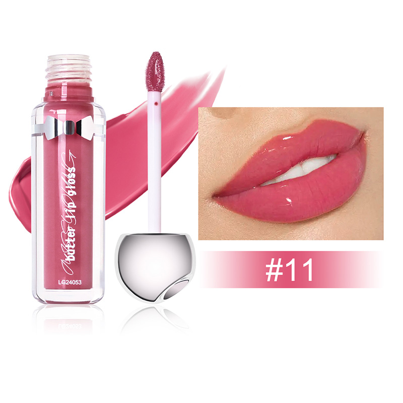 Klebriger, seidiger, feiner Textur-Perlglanz-Lipgloss LG24053