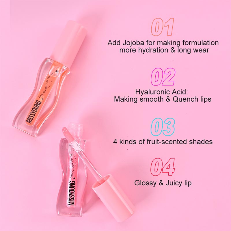 Long Wear Glossy Hydration Honey Infused Lip Oils LG24040